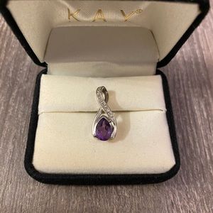 Kay Jewelers Necklace Amethyst Charm